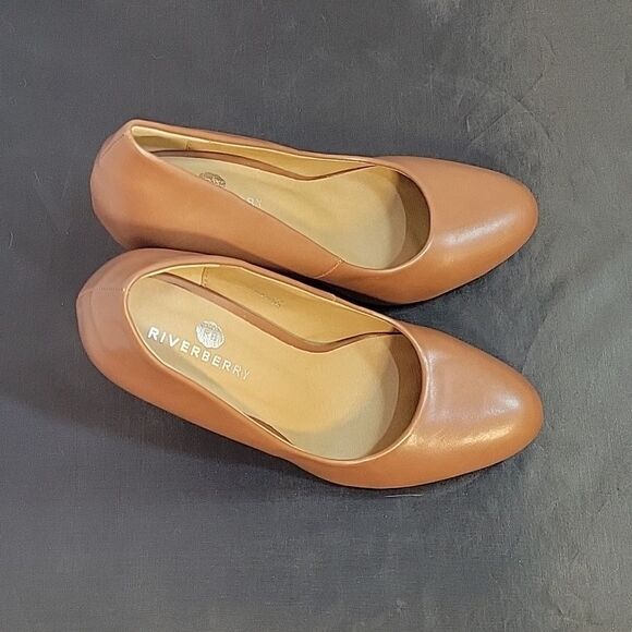 BRAND NEW RIVERBERRY ROUND TOE HIGH HEEL STILETTOS PUMP - Picture 3 of 13